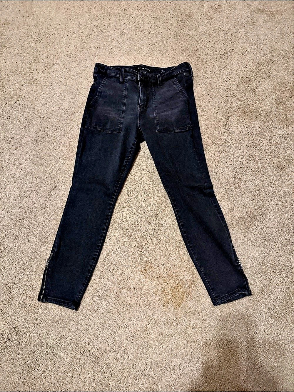 Liverpool Slim Jeans
Ankle Cargo
Black Waist 30